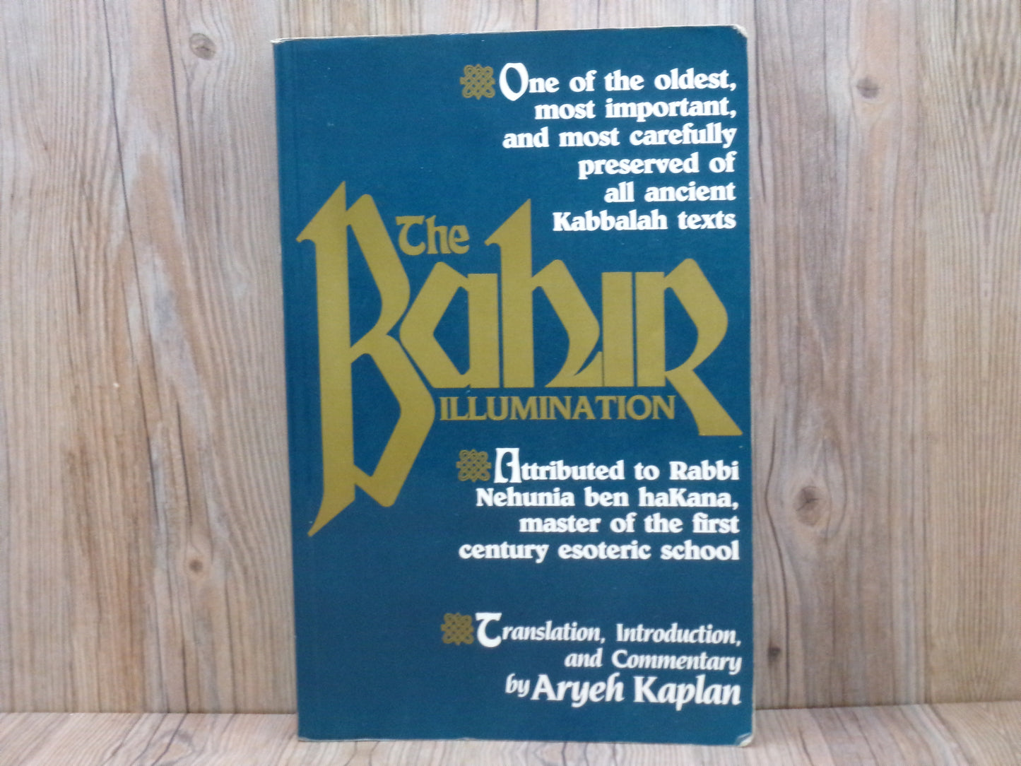 The Bahir Illumination by Aryeh Kaplan