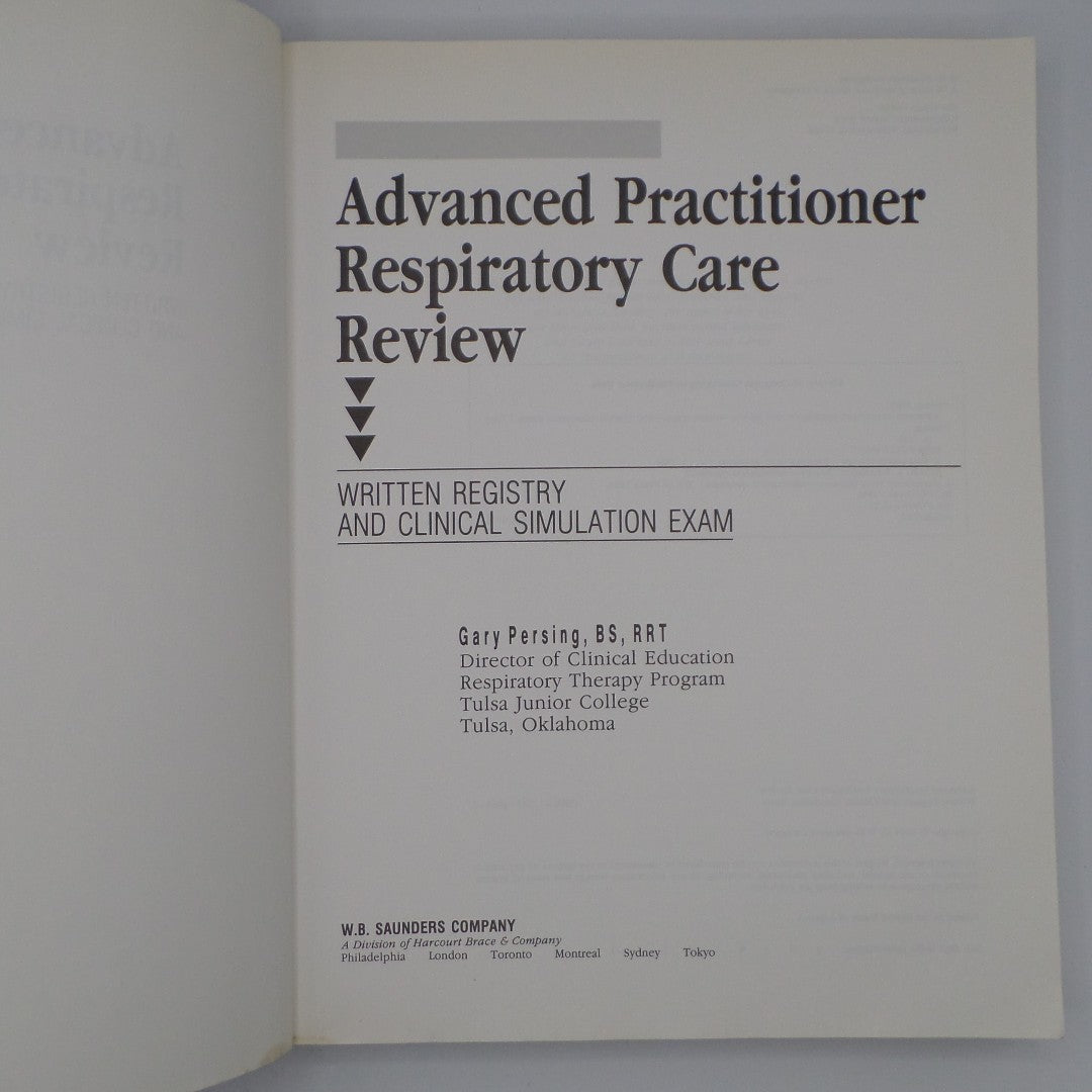 Advanced Practitioner Respiratory Care Review