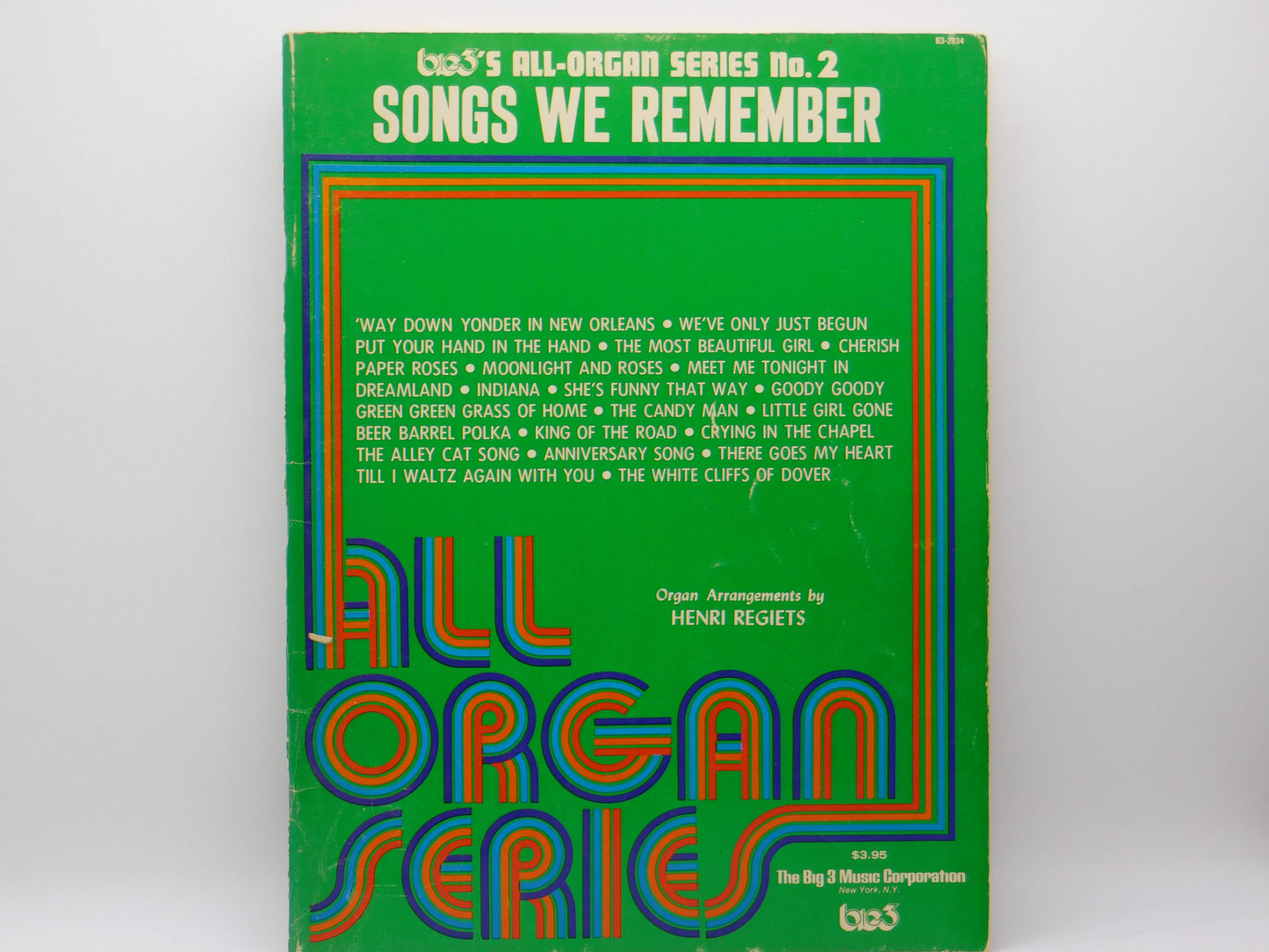 All-Organ Series No.2 Songs We Remember By Henri Regiets