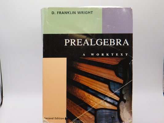 Prealgebra by D. Franklin Wright