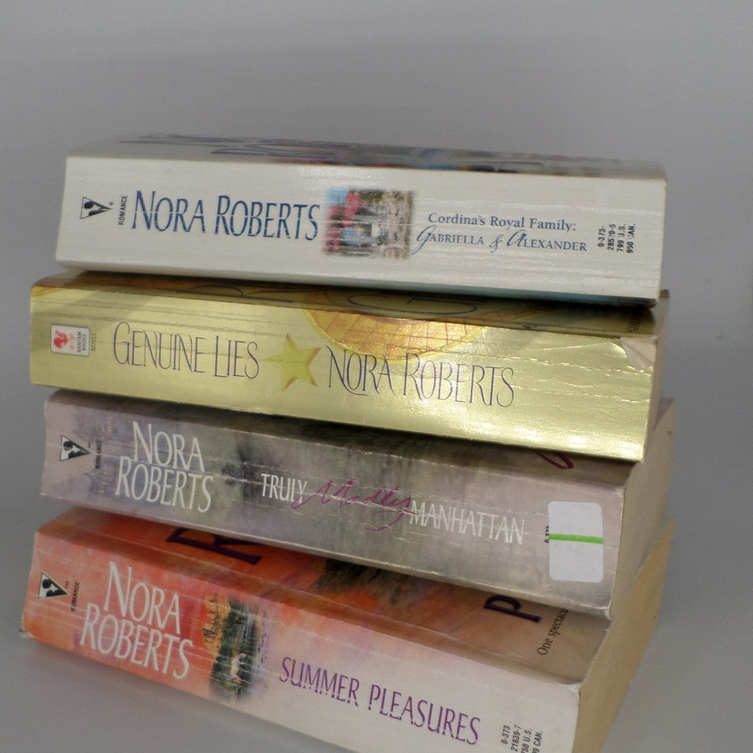 Bundle: Nora Roberts Novels: Summer Pleasures, Truly Madly Manhattan, Genuine Lies, and Cordina's Royal Family: Gabriella & Alexander