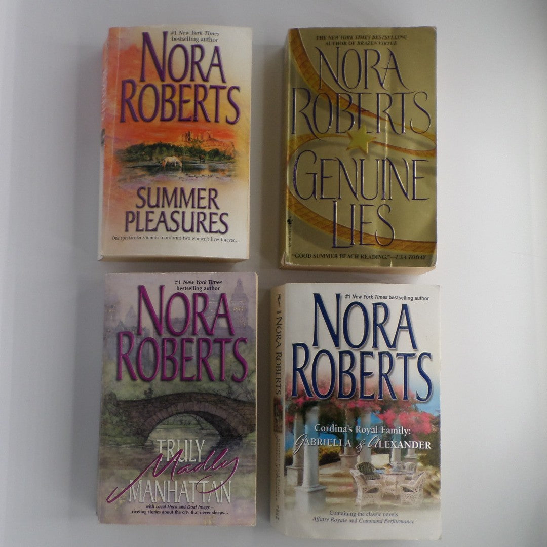 Bundle: Nora Roberts Novels: Summer Pleasures, Truly Madly Manhattan, Genuine Lies, and Cordina's Royal Family: Gabriella & Alexander