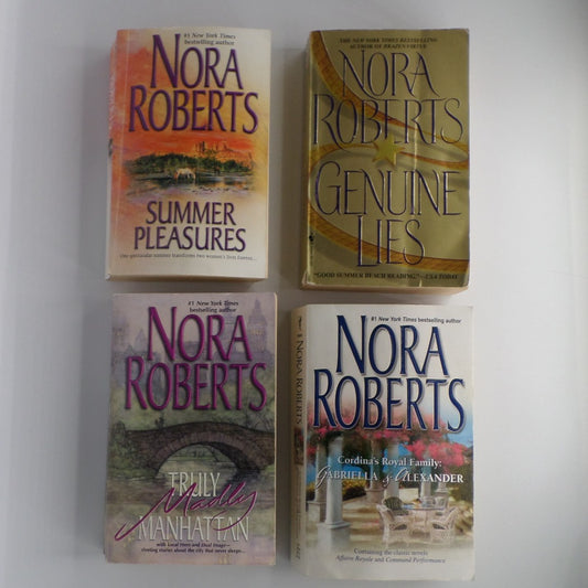 Bundle: Nora Roberts Novels: Summer Pleasures, Truly Madly Manhattan, Genuine Lies, and Cordina's Royal Family: Gabriella & Alexander