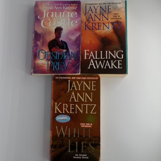 Bundle: Jayne Anne Krentz Novels: Falling Awake, Obsidian Prey, and White Lies