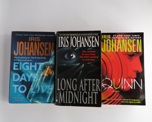 Bundle: Iris Johansen Novels: Eight Days To Live, Long After Midnight and Quinn