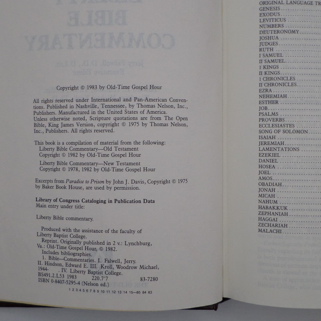 Liberty Bible Commentary