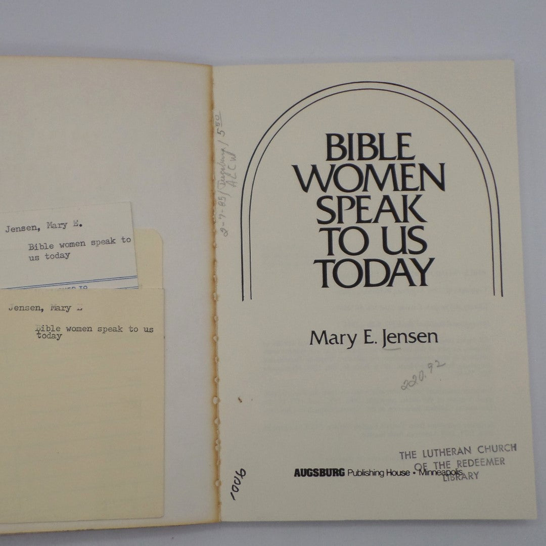 Bible Women Speak To Us Today