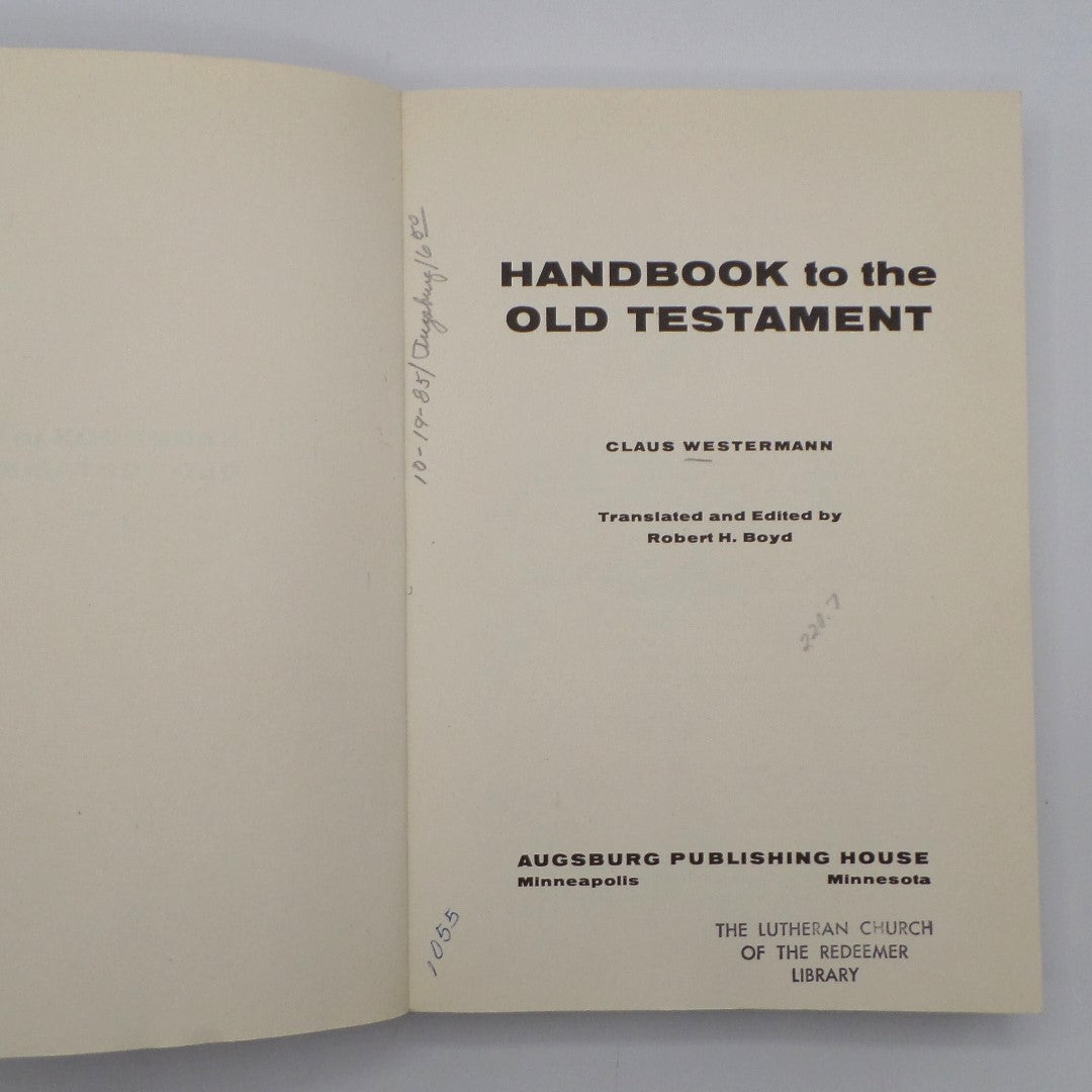 Handbook to the Old Testament