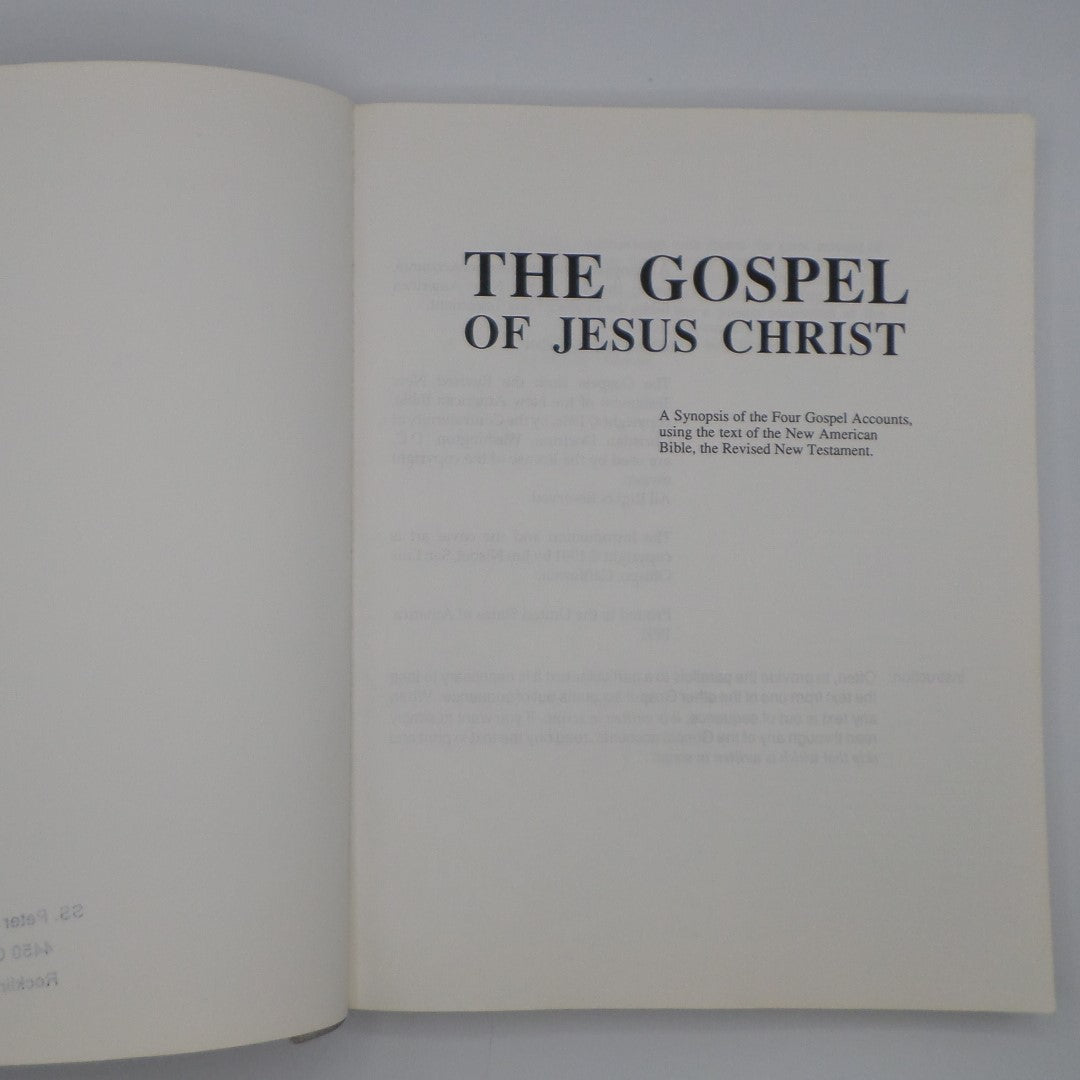 The Gospel of Jesus Christ According to: Mark, Matthew, Luke, John